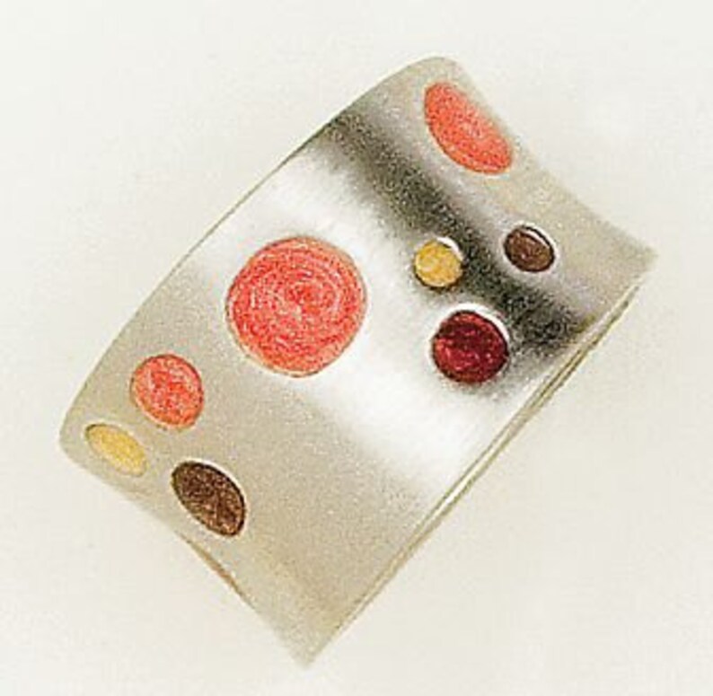 Three Colors Ring Gold or Palladium Plated Handmade by Jennifer Love image 4