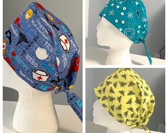 Doctors Hat Rbg Hat With Toggle Star Scrub Hat Scrub Cap Tie Back Scrub Cap Girl Power Scrub Cap HAT172
