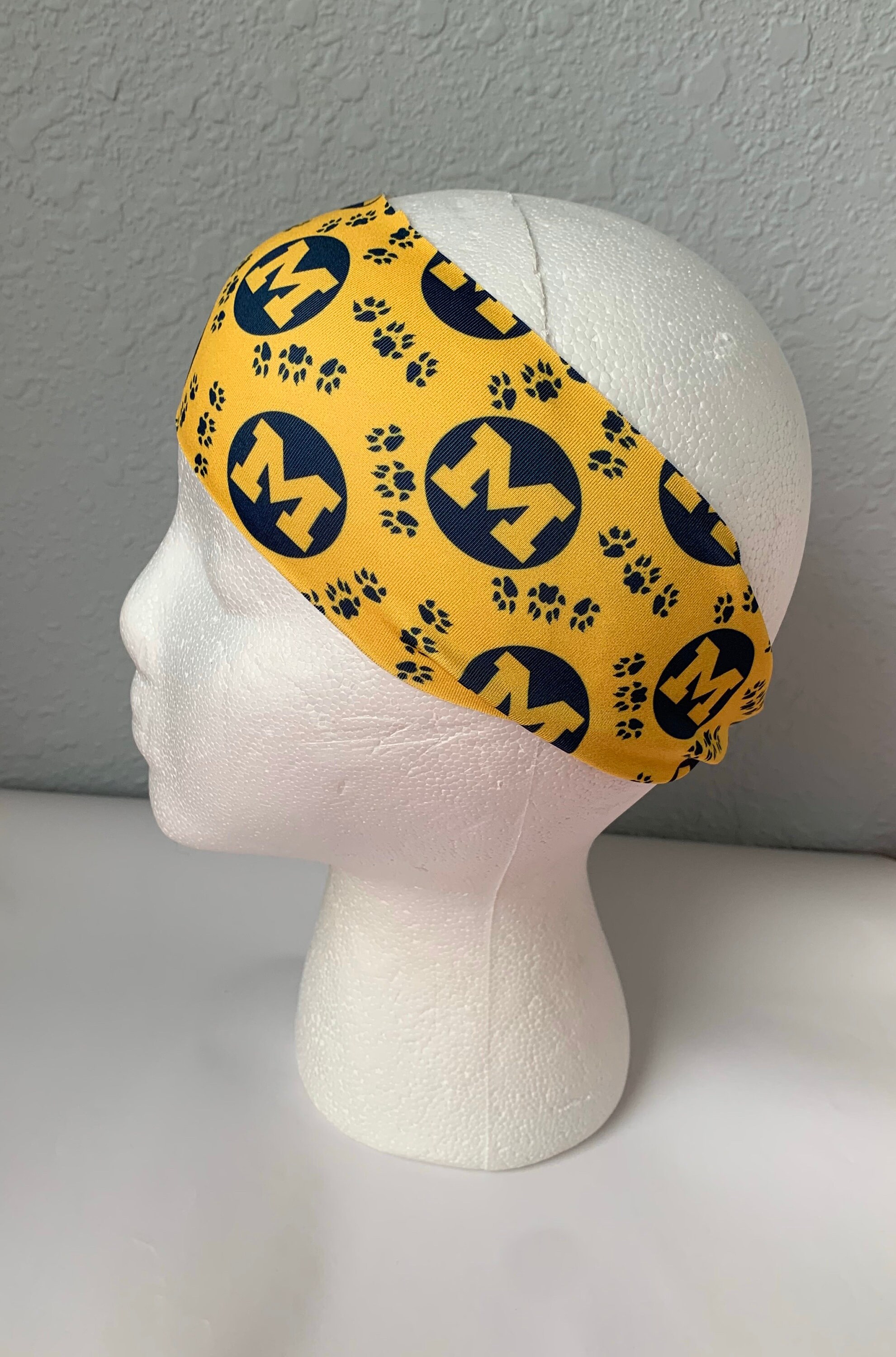 Michigan Headband Michigan Wolverine Headband Nurse Etsy Singapore