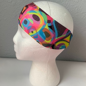 Roze hoofdband, brede hoofdbanden, spandex hoofdbanden, meisjes hoofdbanden, vrouwen hoofdbanden, bulk hoofdbanden, geometrische vorm hoofdband