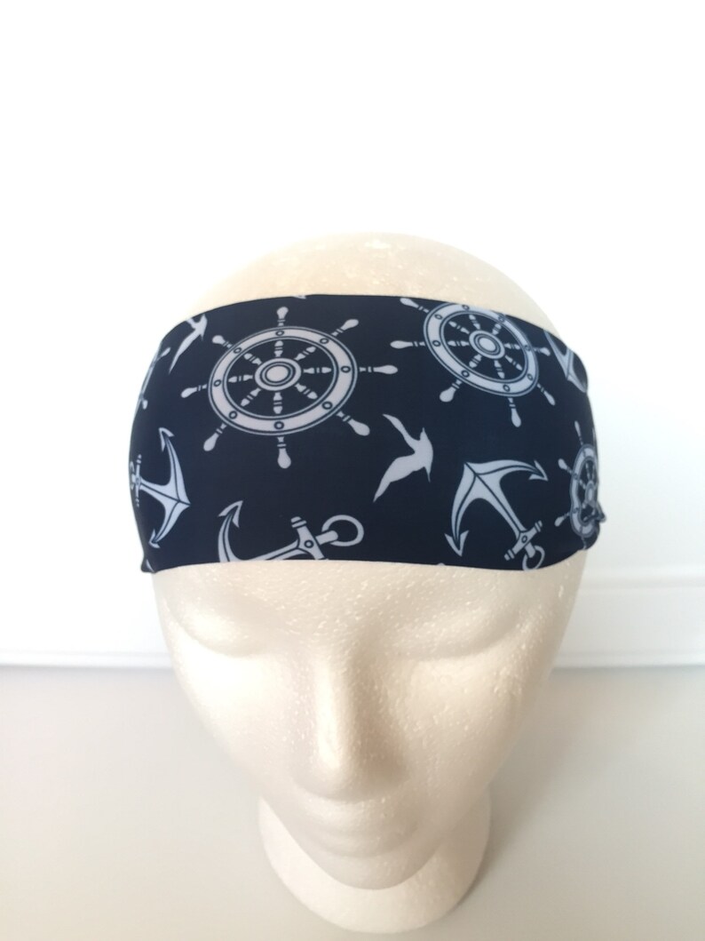 Womens Headbands Sailor Headband Navy Headbands Workout Etsy New Zealand