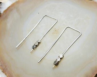 minimalist earrings, simple earrings, everyday earrings, artisan earrings, modern earrings, boho earrings, minimalist jewelry, geometric