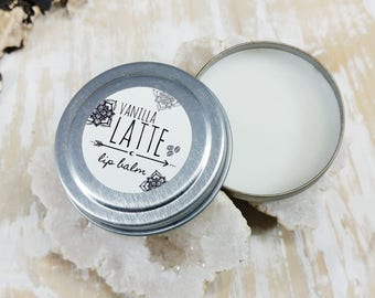 Lip Balm, Lip Moisturizer, Natural Lip Balm, Vanilla Latte, Natural Skin Care, Organic Lip Balm, Coffee Lip Balm