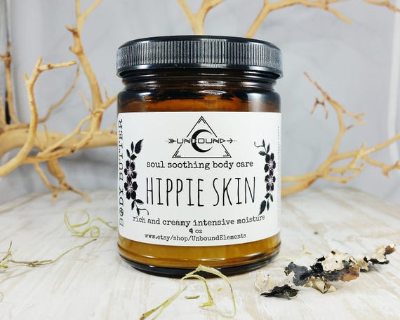 Body Butter, Natural Skin Care, Organic Body Butter, Moisturizer, Natural Body Care,  Hippie, Hippie Skin Care, Essential Oils, All Natural