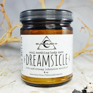Body Butter, Natural Skincare, Organic body care, Moisturizer, orange, vanilla, Dreamsicle