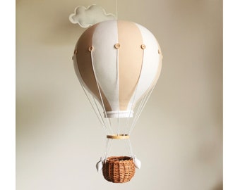 Hot Air Balloon Mobile | Travel Theme Nursery | Custom Mobile | Addition to Cloud Baby Mobile | Welcome Baby Gift