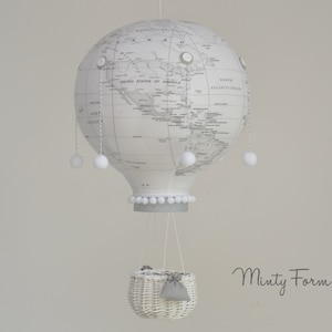 Hot Air Balloon Mobile | Travel Theme Nursery | Custom Mobile | Addition to Cloud Baby Mobile | Welcome Baby Gift
