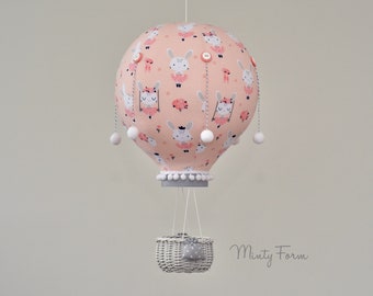 Hot Air Balloon Mobile | Travel Theme Nursery | Custom Mobile | Addition to Cloud Baby Mobile | Welcome Baby Gift