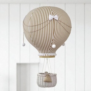Hot Air Balloon Mobile | Travel Theme Nursery | Custom Mobile | Addition to Cloud Baby Mobile | Welcome Baby Gift