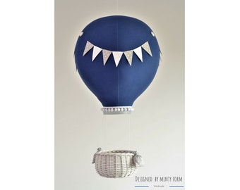 Hot Air Balloon Mobile | Travel Theme Nursery | Custom Mobile | Addition to Cloud Baby Mobile | Welcome Baby Gift