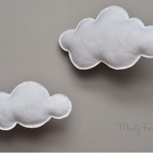 Cloud Baby Mobile, Ceiling Hanging Crib Mobile, Whimsical Nursery or Playroom Decor