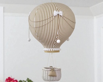 Hot Air Balloon Mobile | Travel Theme Nursery | Custom Mobile | Addition to Cloud Baby Mobile | Welcome Baby Gift