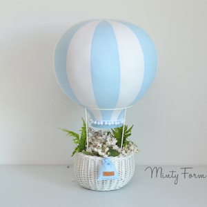 Mongolfiera in piedi / Centrotavola a forma di palloncino / Tema viaggio per la cameretta dei bambini / Mobile personalizzato / Aggiunta al mobile per neonati Cloud / Regalo di benvenuto per neonati