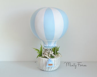 Stehender Heißluftballon | Ballon-Herzstück | Reisethema Kindergarten | Benutzerdefiniertes Handy | Ergänzung zum Cloud Baby Mobile | Willkommens-Baby-Geschenk