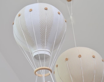 Hot Air Balloon Baby Mobile, Adventure Nursery Decor, Ceiling Mounted Crib Mobile, Baby Shower Gift
