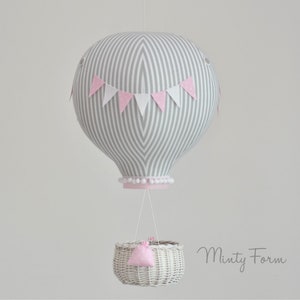 Hot Air Balloon Mobile | Travel Theme Nursery | Custom Mobile | Addition to Cloud Baby Mobile | Welcome Baby Gift