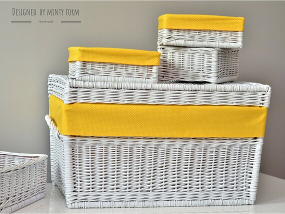 Storage Basket Storage Bin Wicker Basket Bathroom Organizer 