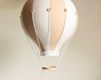 Hot Air Balloon Baby Mobile, Adventure Nursery Decor, Ceiling Mounted Crib Mobile, Baby Shower Gift