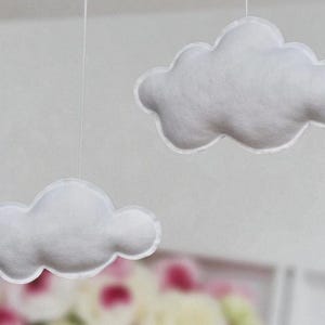Cloud Baby Mobile | Addition to Hot Air Balloon | Cloud Wall Hanging | Travel Theme Nursery | Baby Shower Gift