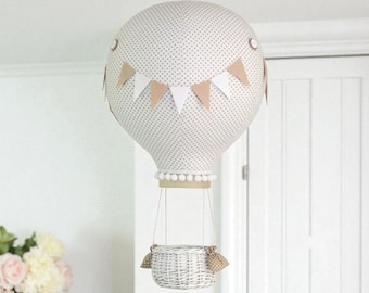 Hot Air Balloon Mobile | Travel Theme Nursery | Custom Mobile | Addition to Cloud Baby Mobile | Welcome Baby Gift