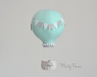 Hot Air Balloon Mobile | Travel Theme Nursery | Custom Mobile | Addition to Cloud Baby Mobile | Welcome Baby Gift