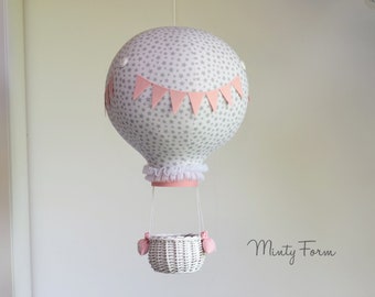 Hot Air Balloon Mobile | Travel Theme Nursery | Custom Mobile | Addition to Cloud Baby Mobile | Welcome Baby Gift