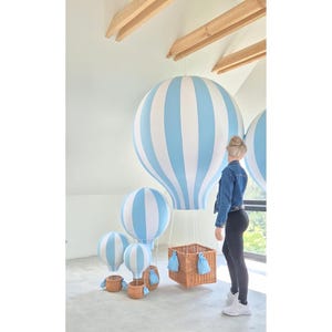 Globo aerostático grande de 2 a 10 pies: decoración de habitación infantil con temática de viajes