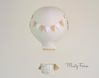 Hot Air Balloon Mobile | Travel Theme Nursery | Custom Mobile | Addition to Cloud Baby Mobile | Welcome Baby Gift