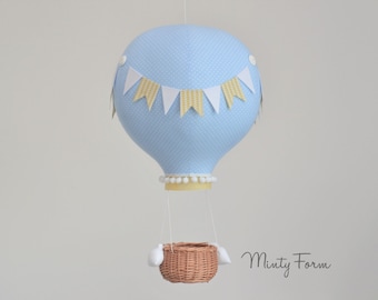 Hot Air Balloon Mobile | Travel Theme Nursery | Custom Mobile | Addition to Cloud Baby Mobile | Welcome Baby Gift