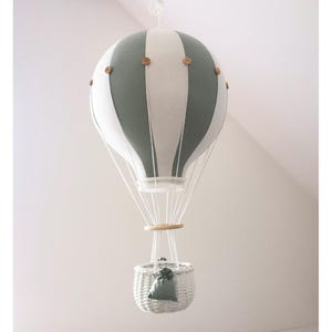 Hot Air Balloon Baby Mobile, Adventure Nursery Decor, Ceiling Mounted Crib Mobile, Baby Shower Gift