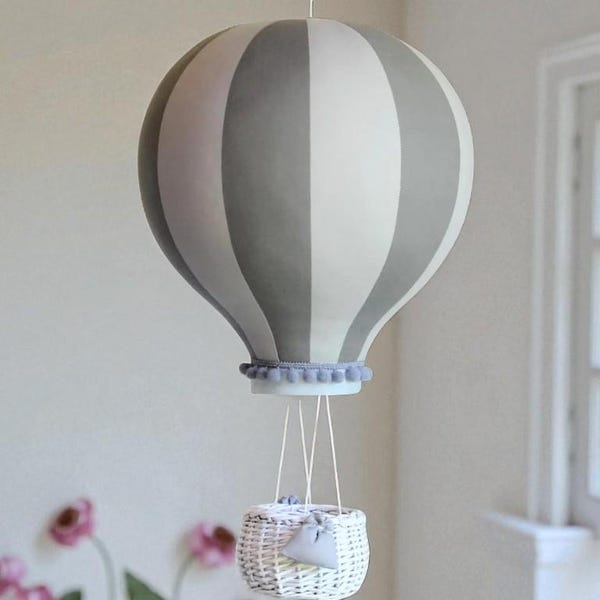 Heißluftballon-Mobile | Thema Kinderzimmer | Benutzerdefinierte Mobile | Ergänzung zu Cloud Baby Mobile | Willkommens Baby Geschenk