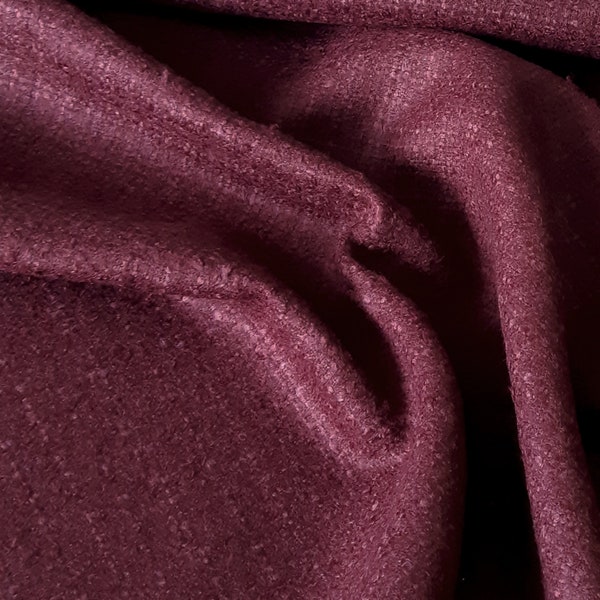 Bordo Boucle Stoff, dicker Wollstoff für Damenjacke und Kleid