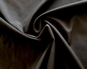 Black fine wool fabric for suits and dresses