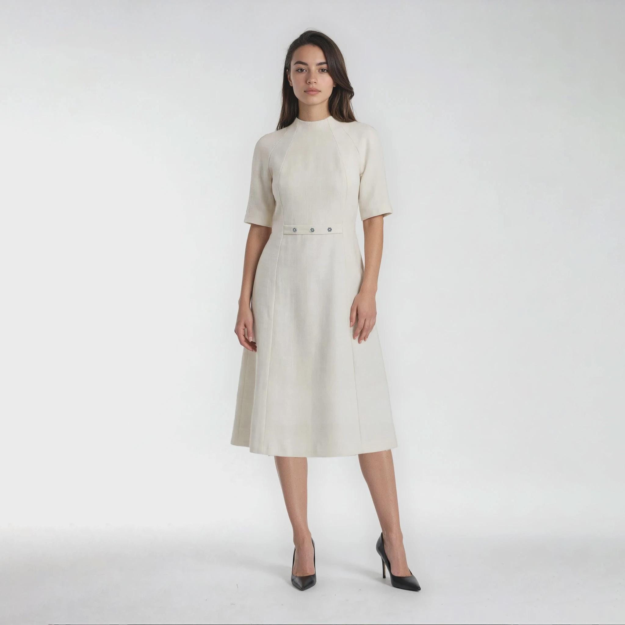 ivory boucle dress Ivory Knit Off Shoulder Boucle Maxi Dress