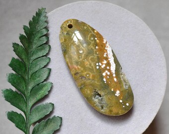Ocean Jasper Pendant, Sea Sediment Gemstone, Necklace Charm