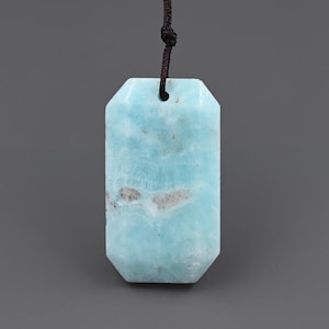 Nature blue hemimorphite pendant , hemimorphite charms for jewelry ,35*20*7 mm ,B03D036