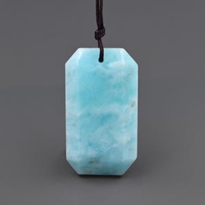 Nature blue hemimorphite pendant , hemimorphite charms for jewelry ,35*20*7 mm ,B03D047