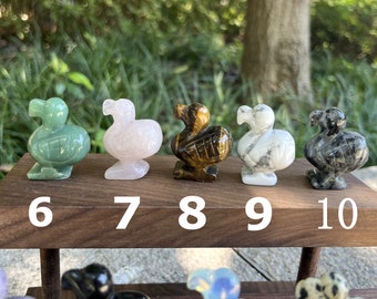 Dodo Crystal Carving: Bird Figurine Decor (1.5