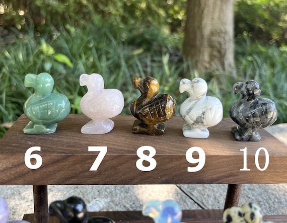 Dodo Crystal Carving: Bird Figurine Decor (1.5