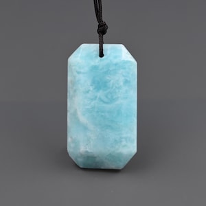 Nature blue hemimorphite pendant , hemimorphite charms for jewelry ,35*20*7 mm ,B03D033