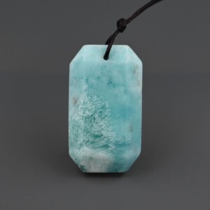 Nature blue hemimorphite pendant , hemimorphite charms for jewelry ,35*20*7 mm ,B03D032
