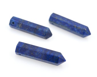 Nature blue lapis point pendant for necklace jewelry making