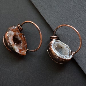 Nature Agate geode Pendant, Druzy Geode Slice Pendant,  Stalactite Pendant, Gemstone Pendant