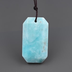 Nature blue hemimorphite pendant , hemimorphite charms for jewelry ,35*20*7 mm ,B03D042