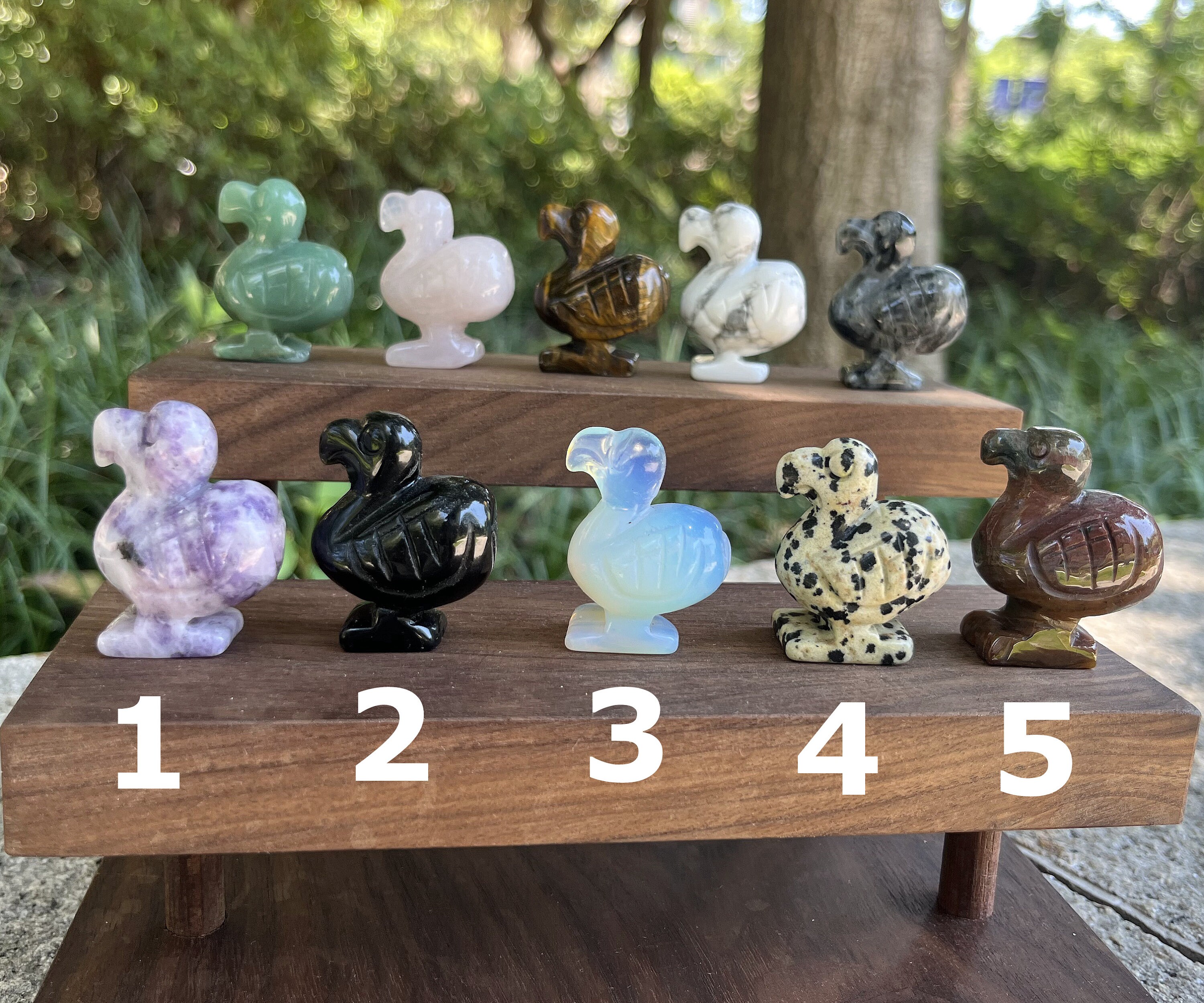 Dodo Crystal Carving: Bird Figurine Decor (1.5