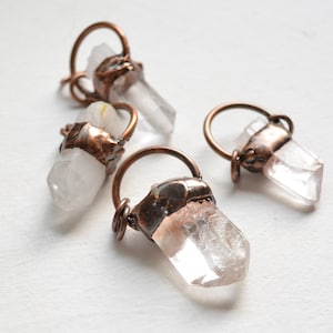 Nature Clear quartz Terminated Point Pendant ,clear crystal jewelry pendants