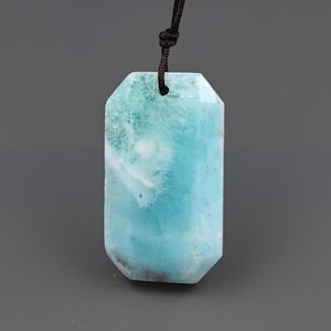 Nature blue hemimorphite pendant , hemimorphite charms for jewelry ,35*20*7 mm ,B03D040