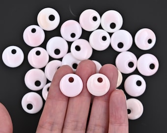Queen Conch Donut Beads, Mother of Pearl Jewelry Findings (15mm)