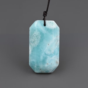 Nature blue hemimorphite pendant , hemimorphite charms for jewelry ,35*20*7 mm ,B03D034