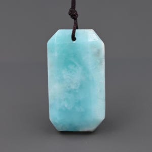 Nature blue hemimorphite pendant , hemimorphite charms for jewelry ,35*20*7 mm ,B03D045